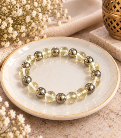 Citrine+Pyritebracelet