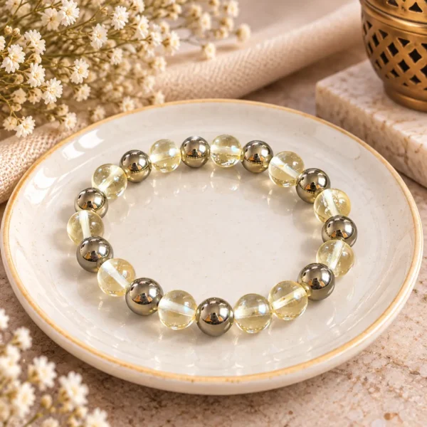 Citrine+Pyritebracelet