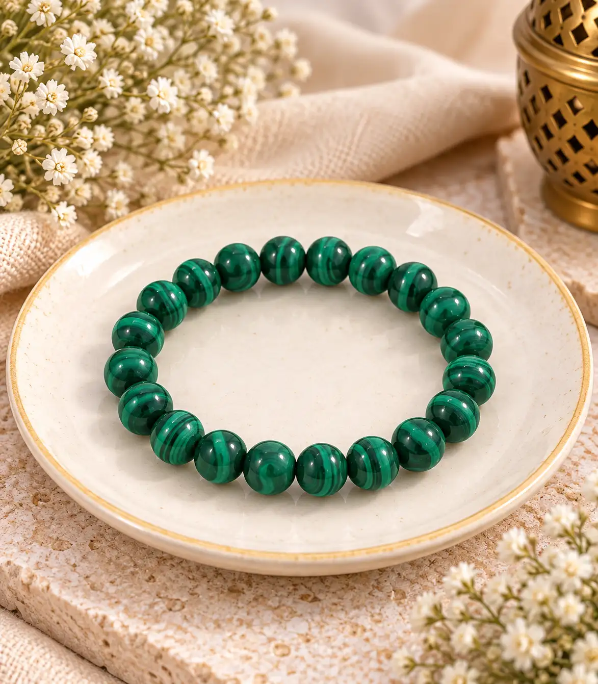 Malachite-bracelet Malachite-bracelet