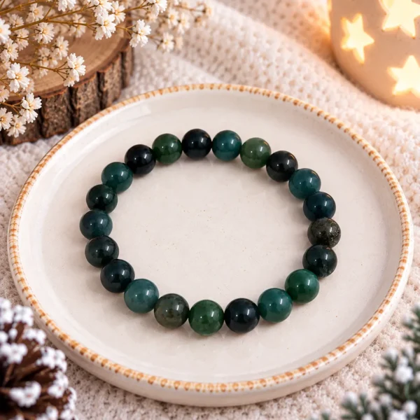 Moss-agate-bracelet