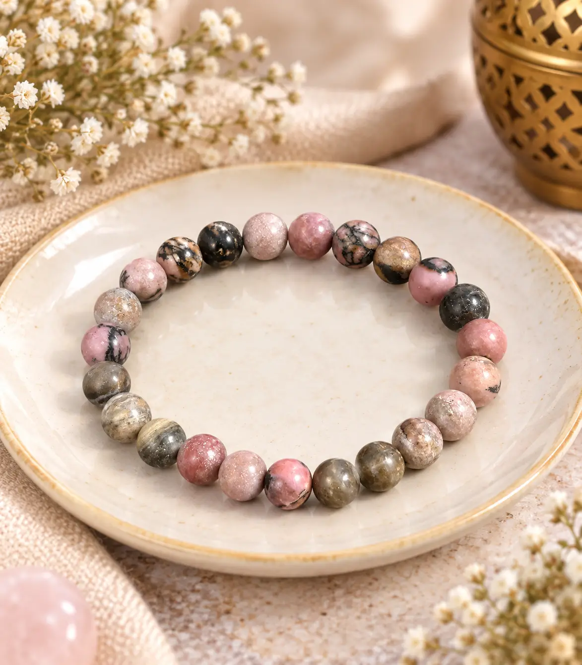 Rhodonite-bracelet Rhodonite-bracelet